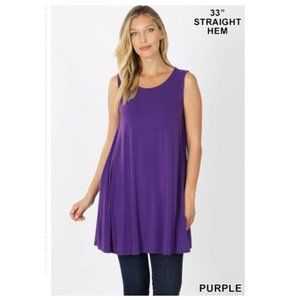 11 PACK!!! ROUND NECK SLEEVELESS STRAIGHT HEM TUNIC 91-21